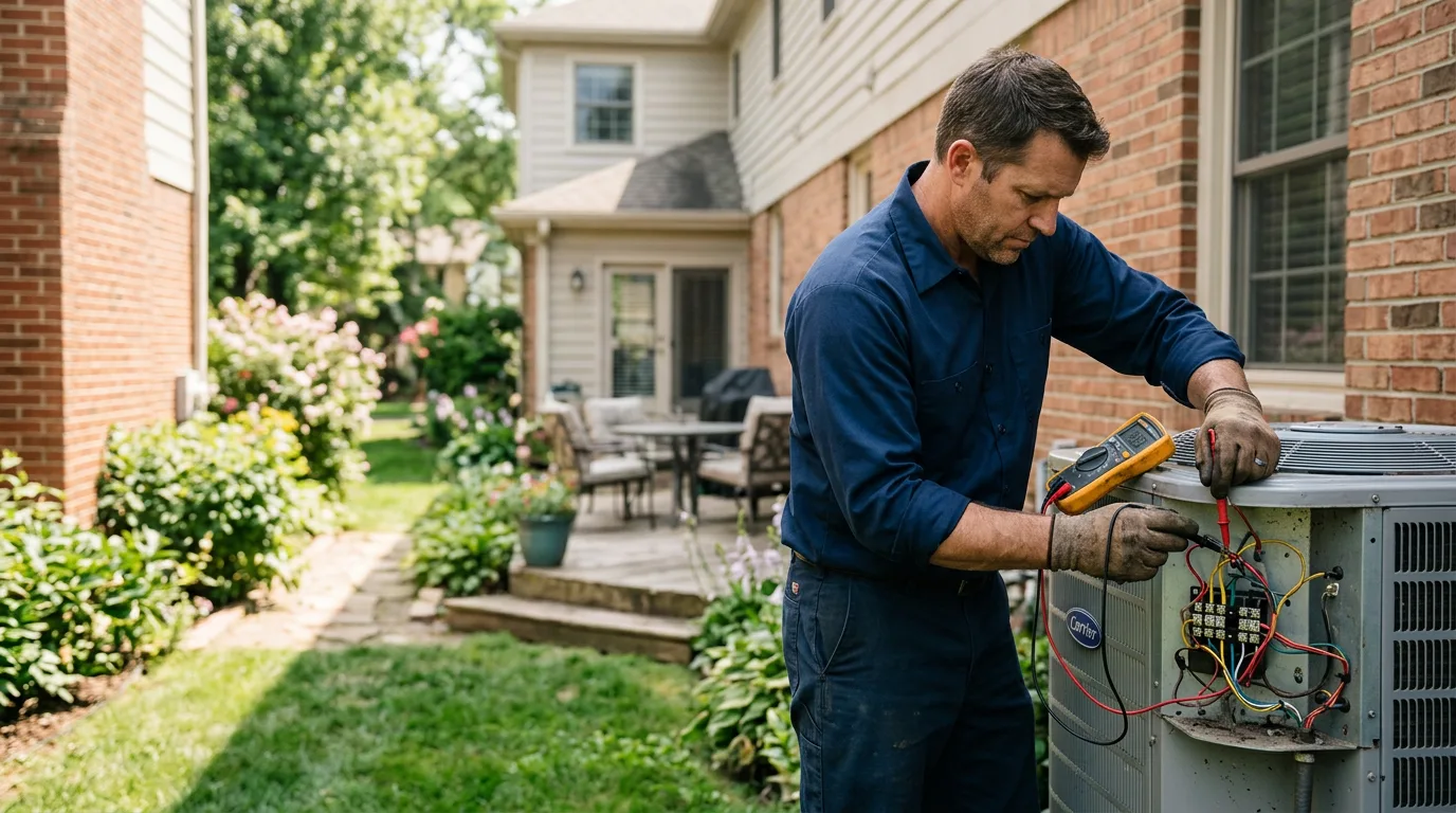 HVAC technician working near Skipwith, VA
